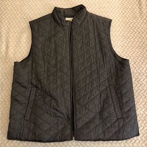 Weatherproof Men's Charcoal Colored Quilted Vest, Size XXXL